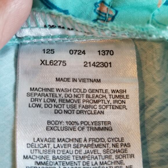 Columbia CSC Disney PFG Super Slack Tide Shirt Women's Aqua Blue Size XXL - Picture 11 of 12